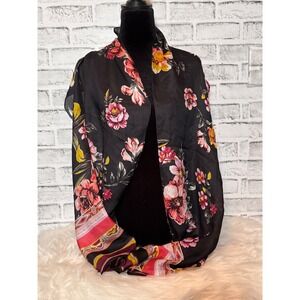 Max Studio 100% women's silk floral scarf‎